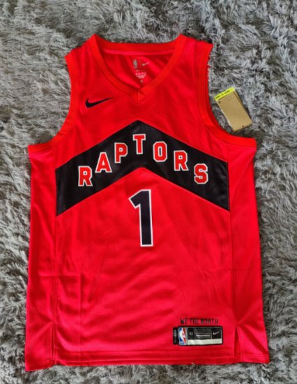 Maillot de Basket #1 Dick Toronto Raptors Rouge